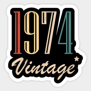 Vintage 1974 Sticker